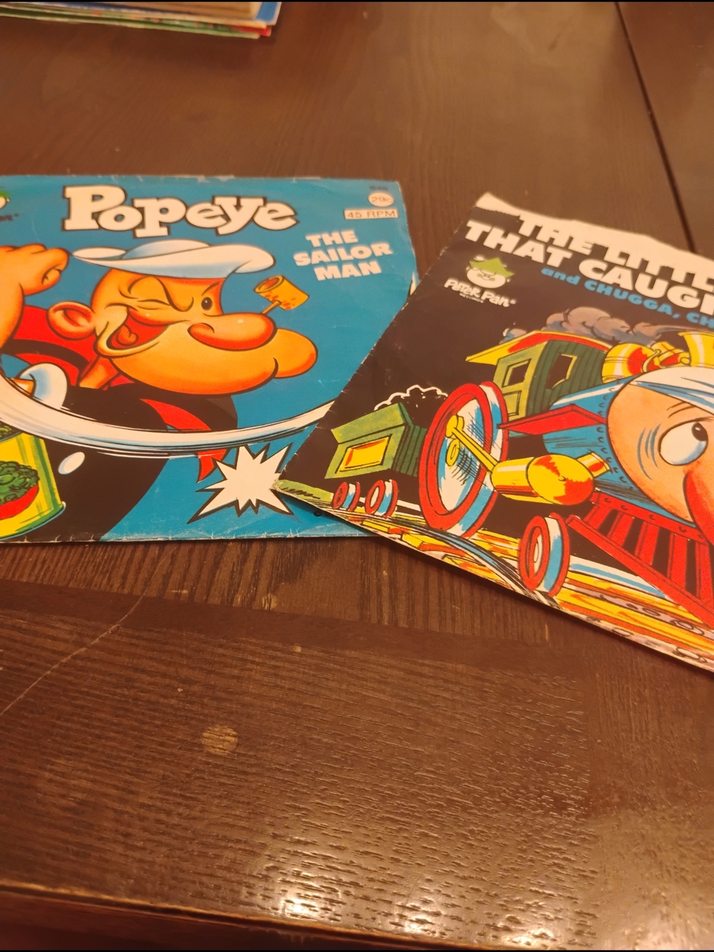 Popeye & The Little Engine Who caught A Cold Book And Record Sets. Rare